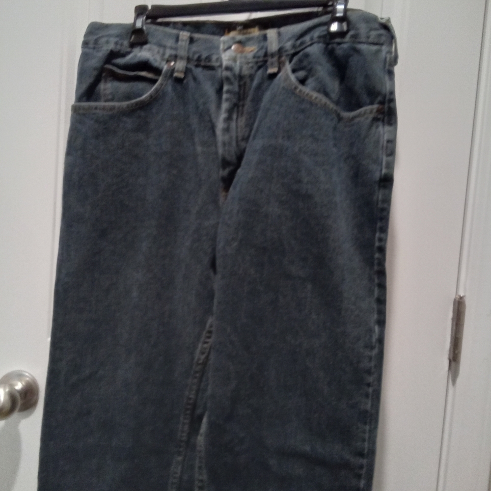 Lee Regular Fit Straight Leg Men's Classic 5 Pocket Blue Jeans Sz 36x32
